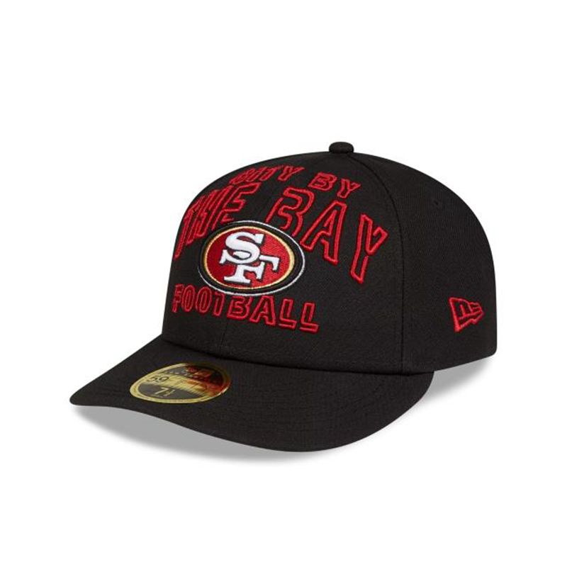 NFL San Francisco 49ers Draft Alternate Low Profile 59Fifty Fitted (HTJ5500) - Black New Era Caps